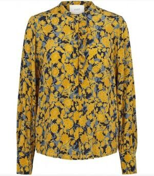 NEW Just Female Tanner Button Shirt - Jordan Floral Small Long-Sleeve
